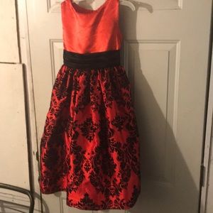 Ellie red & Black dress 10-12